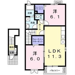 フェリーチェ瀬古東の物件間取画像